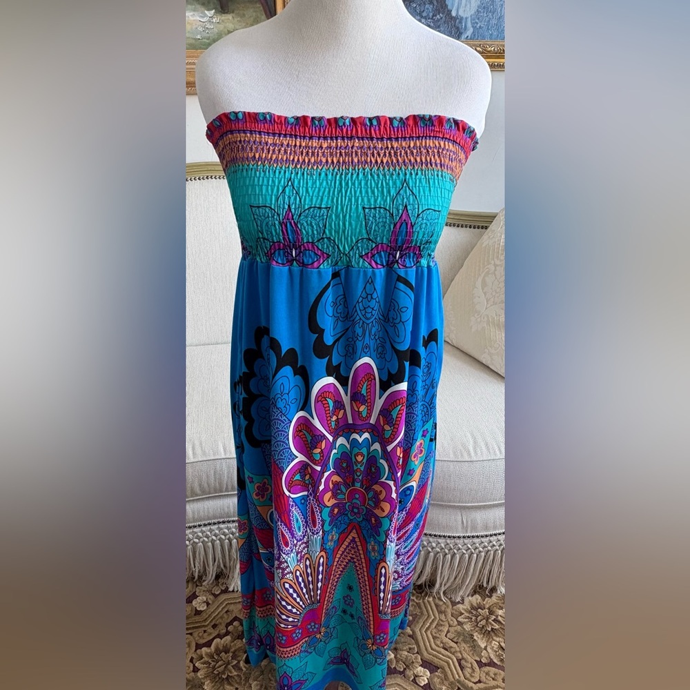She's Cool Multicolor Patterned Dress
